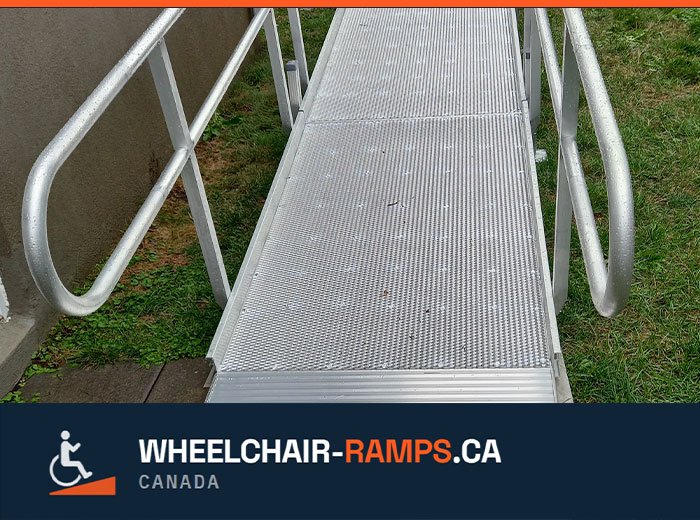 Rental ramp being delivered